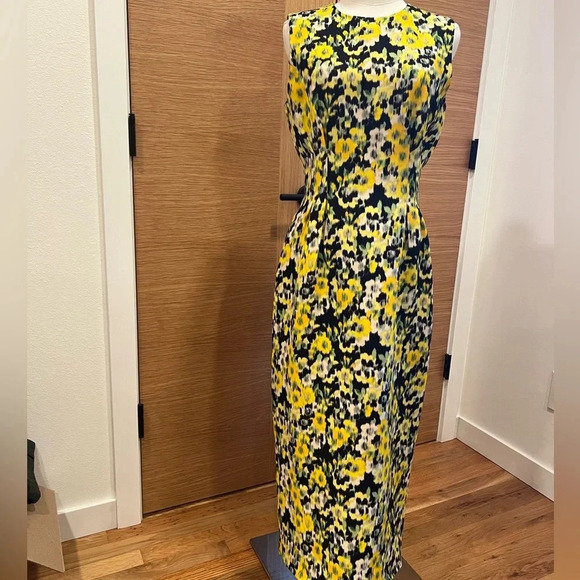 Adam Lippes - Ophelia floral-print pencil dress, Size 6-8, no size tag, luxury - Picture 3 of 7